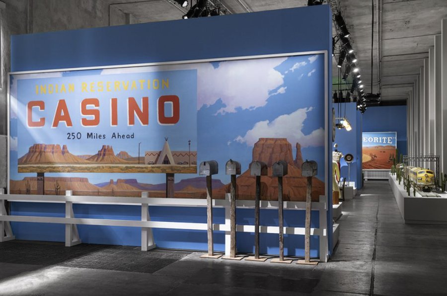 Asteroid City exhibition, Indian Reservation Casino billboard installation