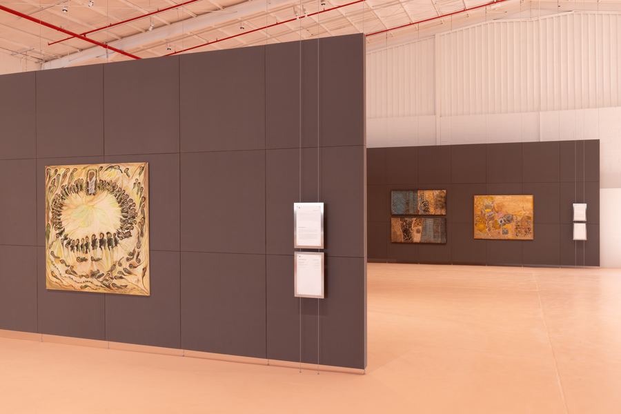 Installation view, gallery hall, JAX District