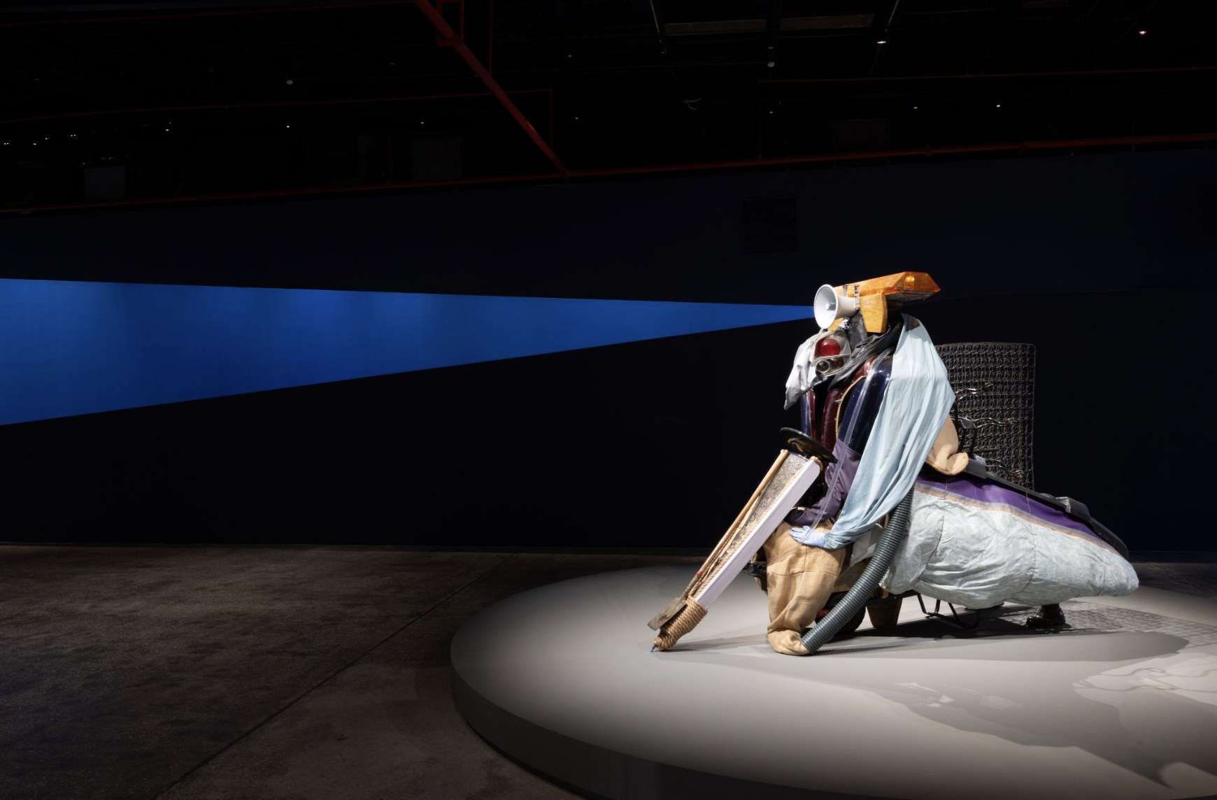 Sculptural installation on turntable, Diriyah Contemporary Art Biennale 2026